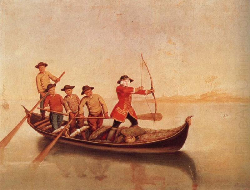 LONGHI, Pietro Duck Shoot on the Lagoon china oil painting image